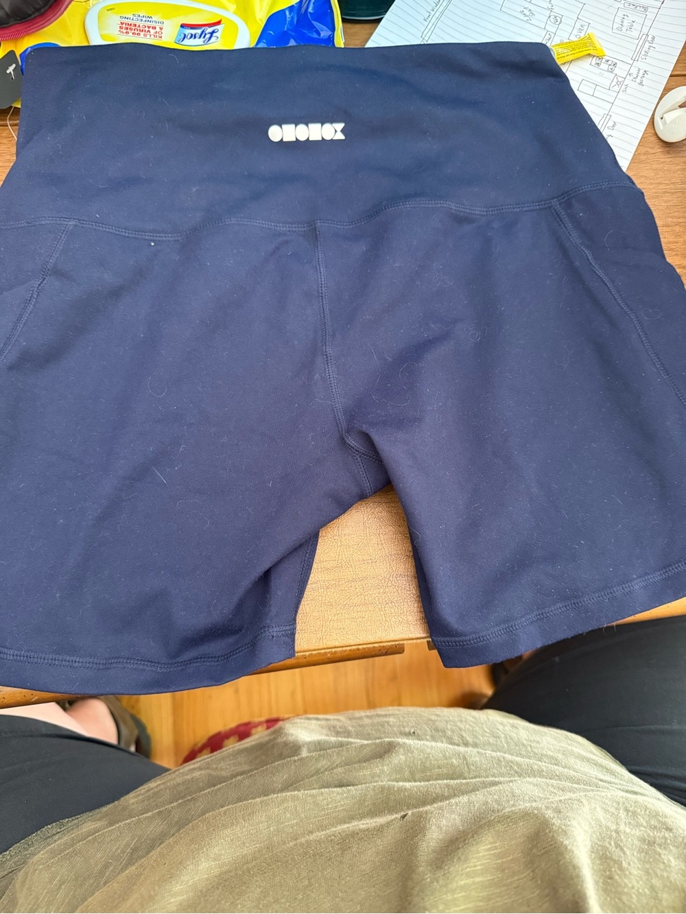 SODO Navy High-Rise Bike Shorts